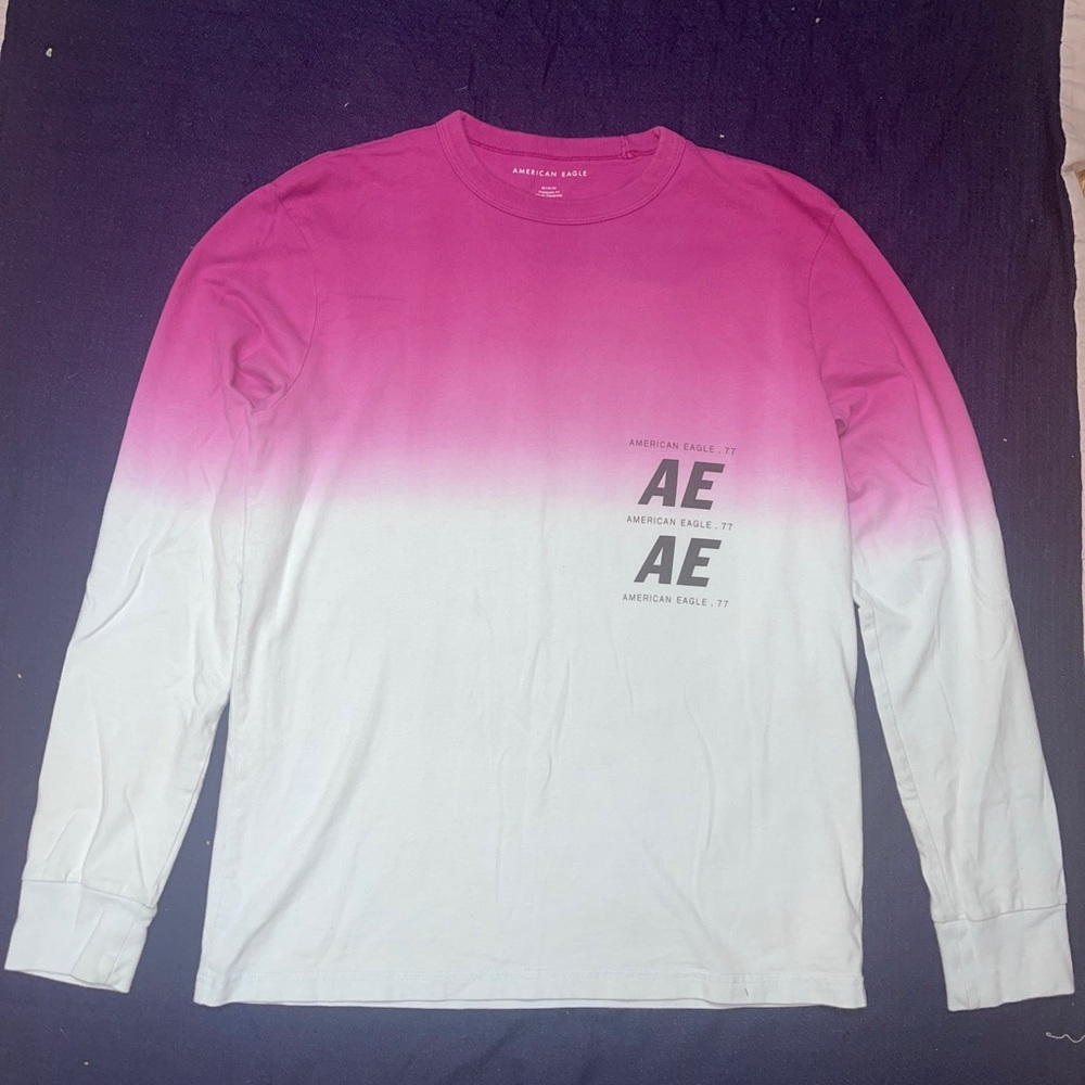 AMERICAN EAGLE PORTS 77 LONG SLEEVE T-SHIRT Standard FIT SIZE M Gradation Color
